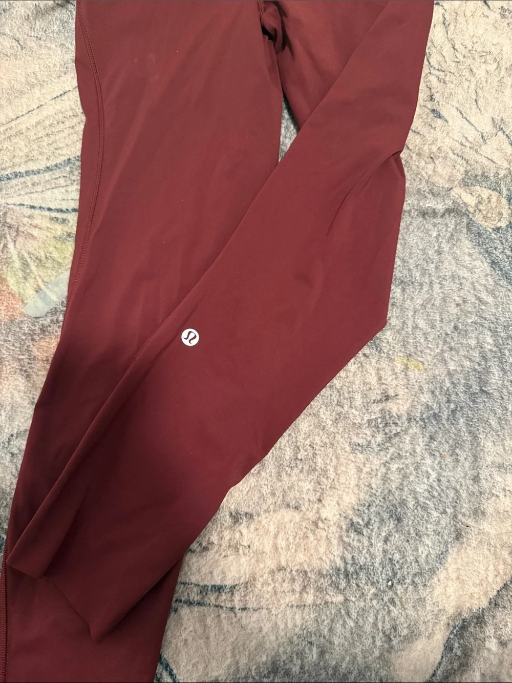 Lululemon High-Waist Burgundy Women's Active Leggings